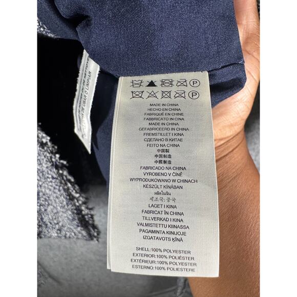 Michael Kors Jackets‎ Women 2 Blue Fringe Tweed Belted Blazer Old Money Preppy - Picture 4 of 11